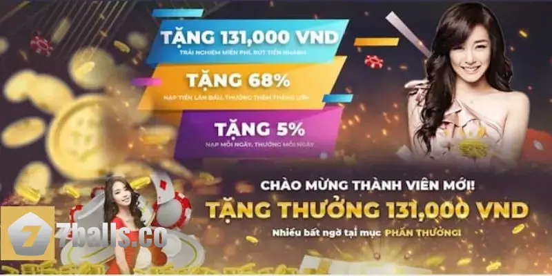 Khuyến mãi 7BALL dành riêng cho tân thủ